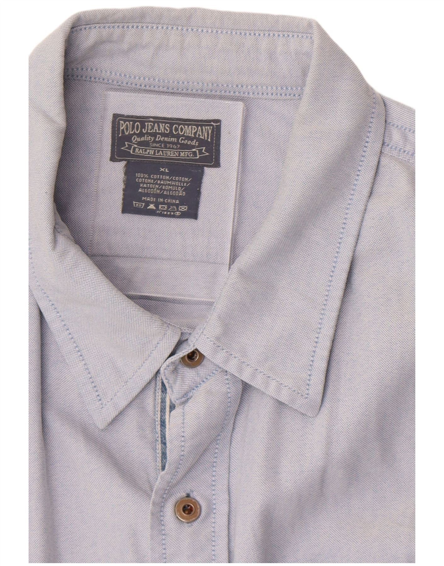 Ralph Lauren Mens Shirt XL Blue Cotton Size US XL / EU 56 / 4 - 4 Thumbnail