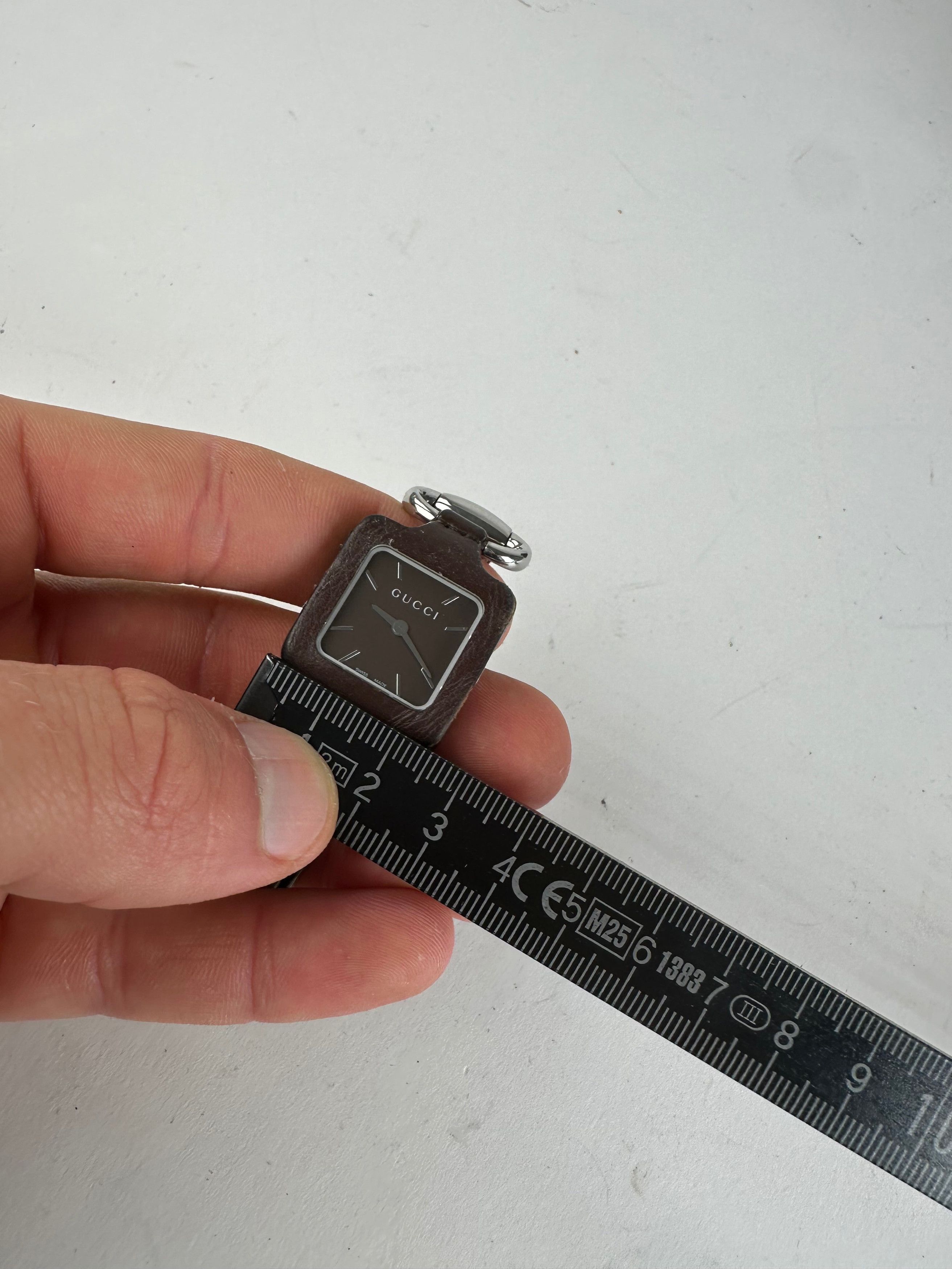 Gucci Vintage Horsebit Leather Steel Watch Black Silver Size ONE SIZE - 3 Thumbnail