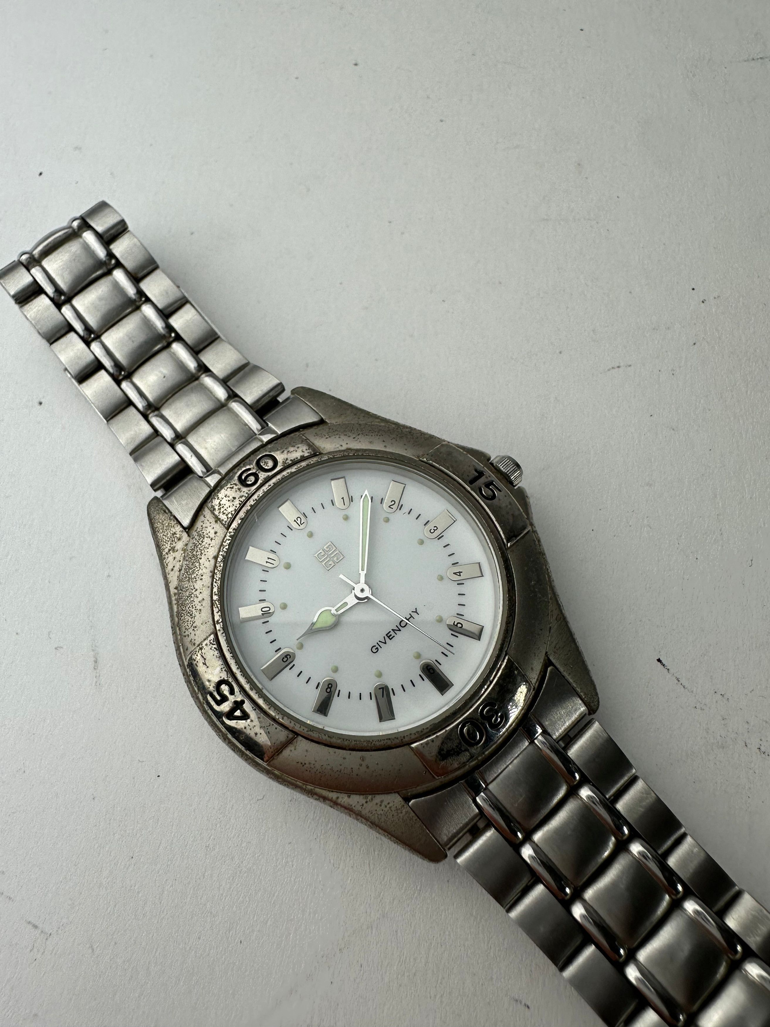 Givenchy Vintage Quartz Steel Watch Silver Size ONE SIZE - 2 Thumbnail