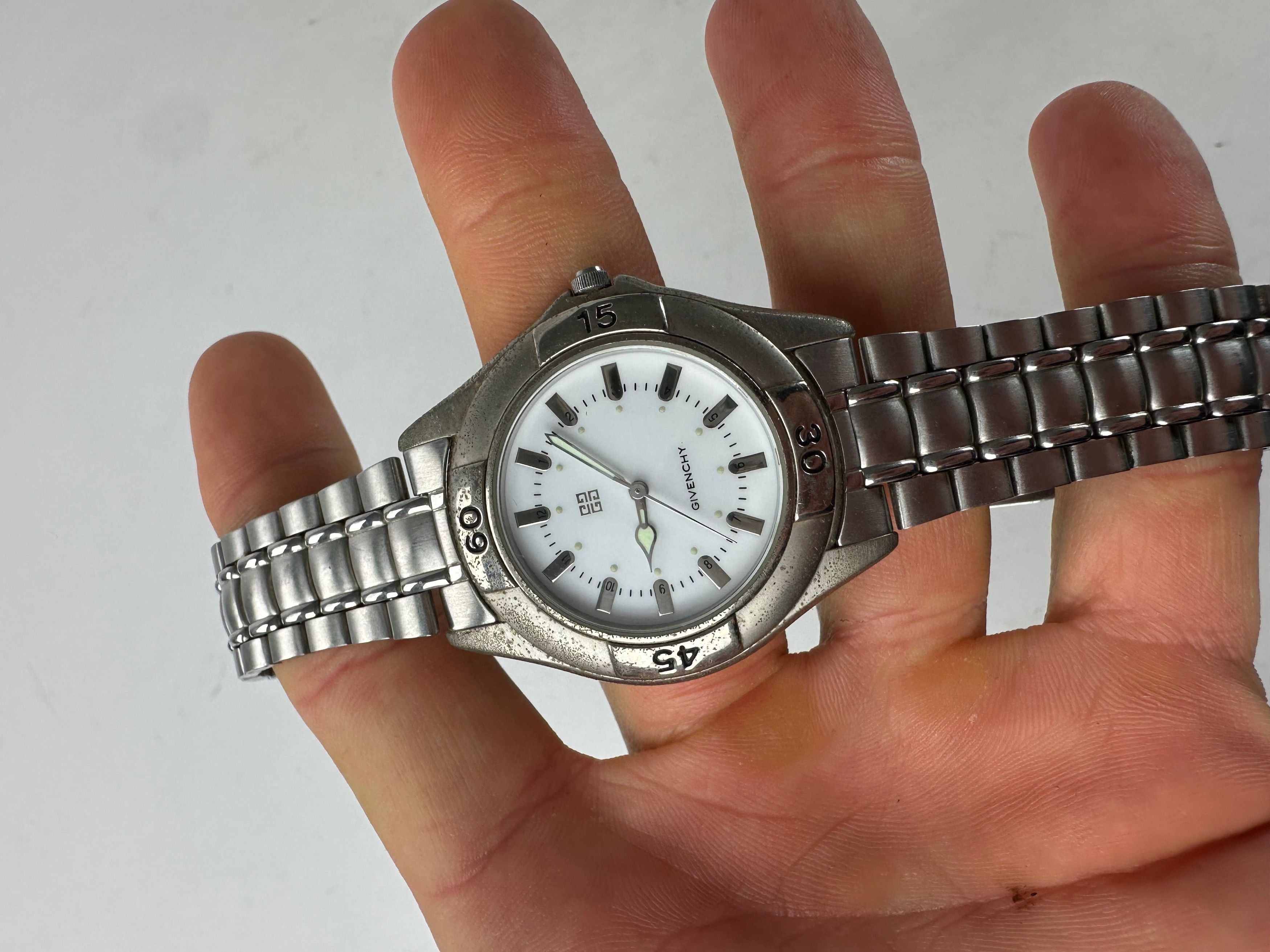 Givenchy Vintage Quartz Steel Watch Silver Size ONE SIZE - 5 Thumbnail