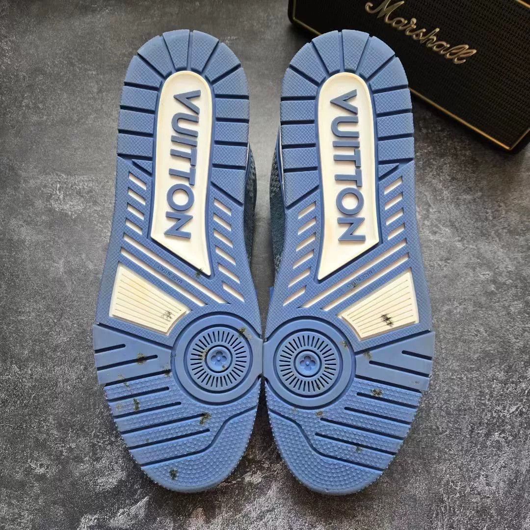 Louis Vuitton Louis Vuitton Training Blue Lowtop Sneakers 9 Men Size US 9 / EU 42 - 7 Thumbnail