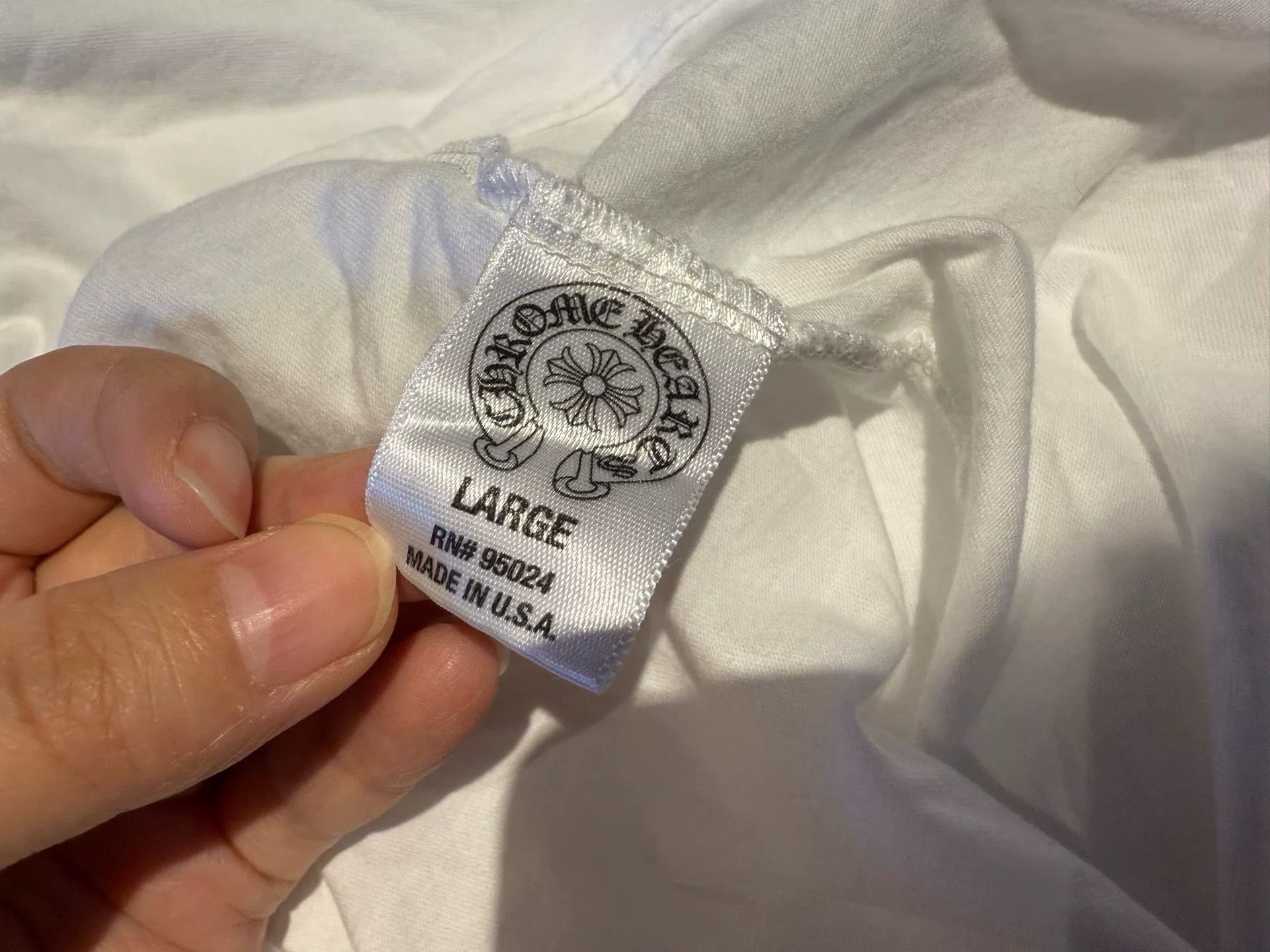 Chrome Hearts Chrome Hearts White T-Shirt L Men Size US L / EU 52-54 / 3 - 4 Thumbnail