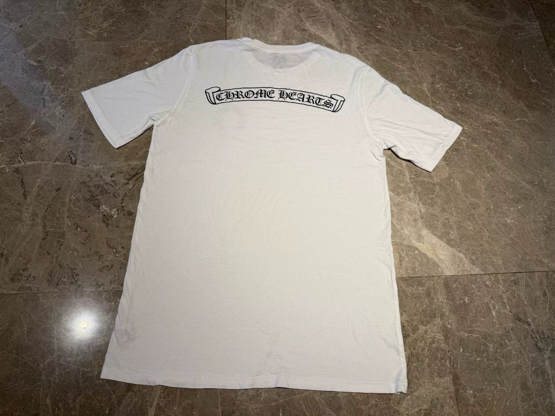 Chrome Hearts Chrome Hearts White T-Shirt L Men Size US L / EU 52-54 / 3 - 2 Thumbnail