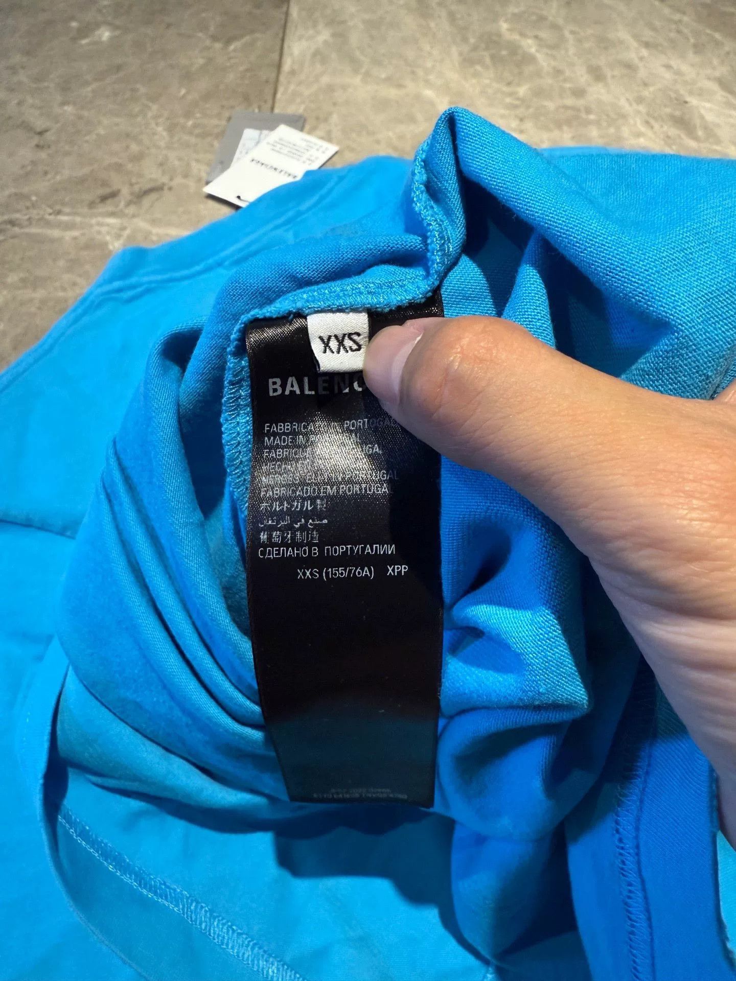 Balenciaga Balenciaga Retro Blue T-Shirt XXS Women Size XXS / US 00 / IT 34 - 4 Thumbnail