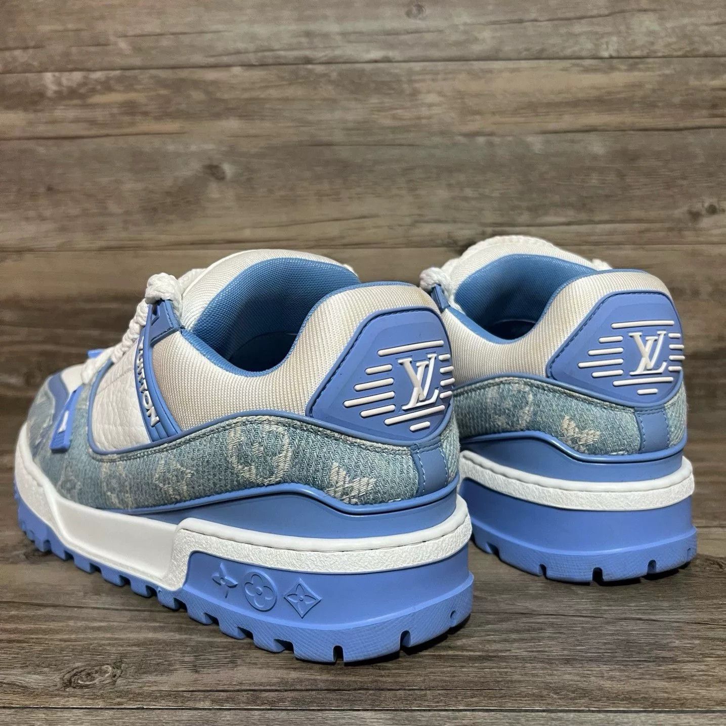 Louis Vuitton Louis Vuitton Training Denim Blue Lowtop Sneakers 42 Men Size US 9 / EU 42 - 4 Thumbnail