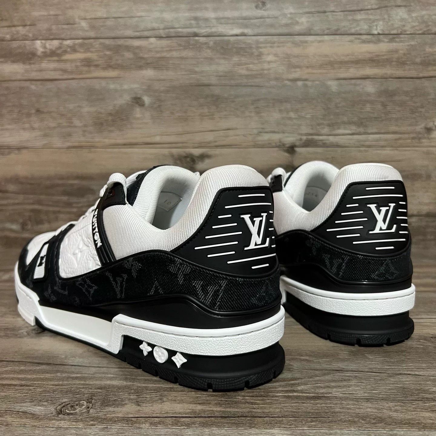 Louis Vuitton Louis Vuitton Training Denim Black Lowtop Sneakers 44 Men Size US 10.5 / EU 43-44 - 4 Thumbnail