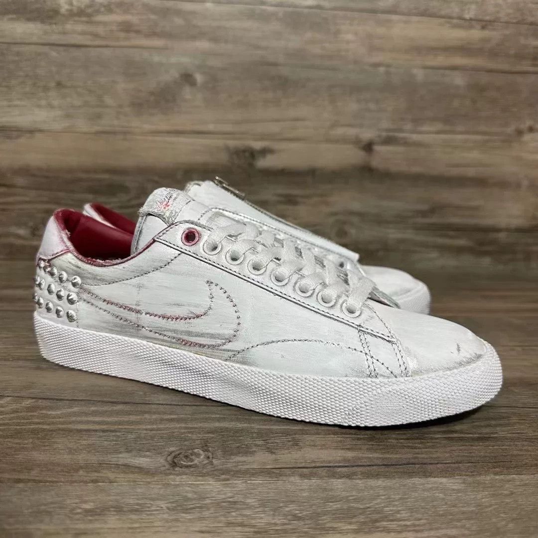 Nike Nike Tennis Silver Lowtop Sneakers 41 Men Size US 8.5 / EU 41-42 - 3 Thumbnail