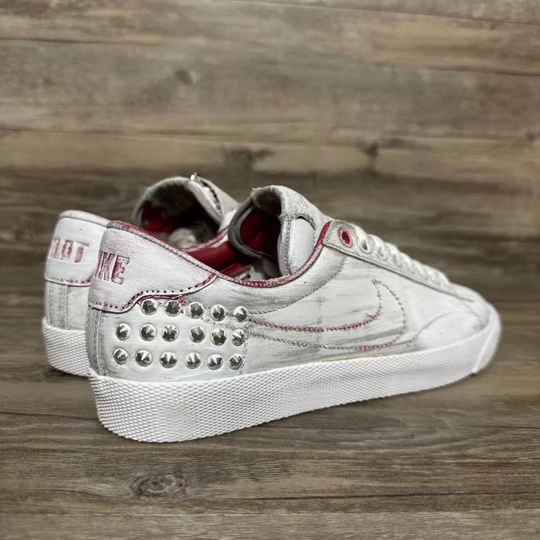 Nike Nike Tennis Silver Lowtop Sneakers 41 Men Size US 8.5 / EU 41-42 - 4 Thumbnail