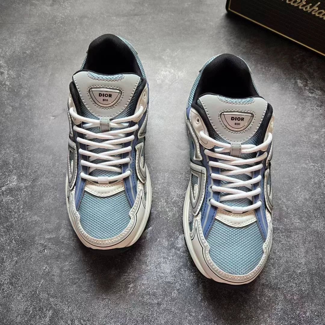 Dior Dior Blue Lowtop Sneakers 30 Women Size US 8 / IT 38 - 4 Thumbnail