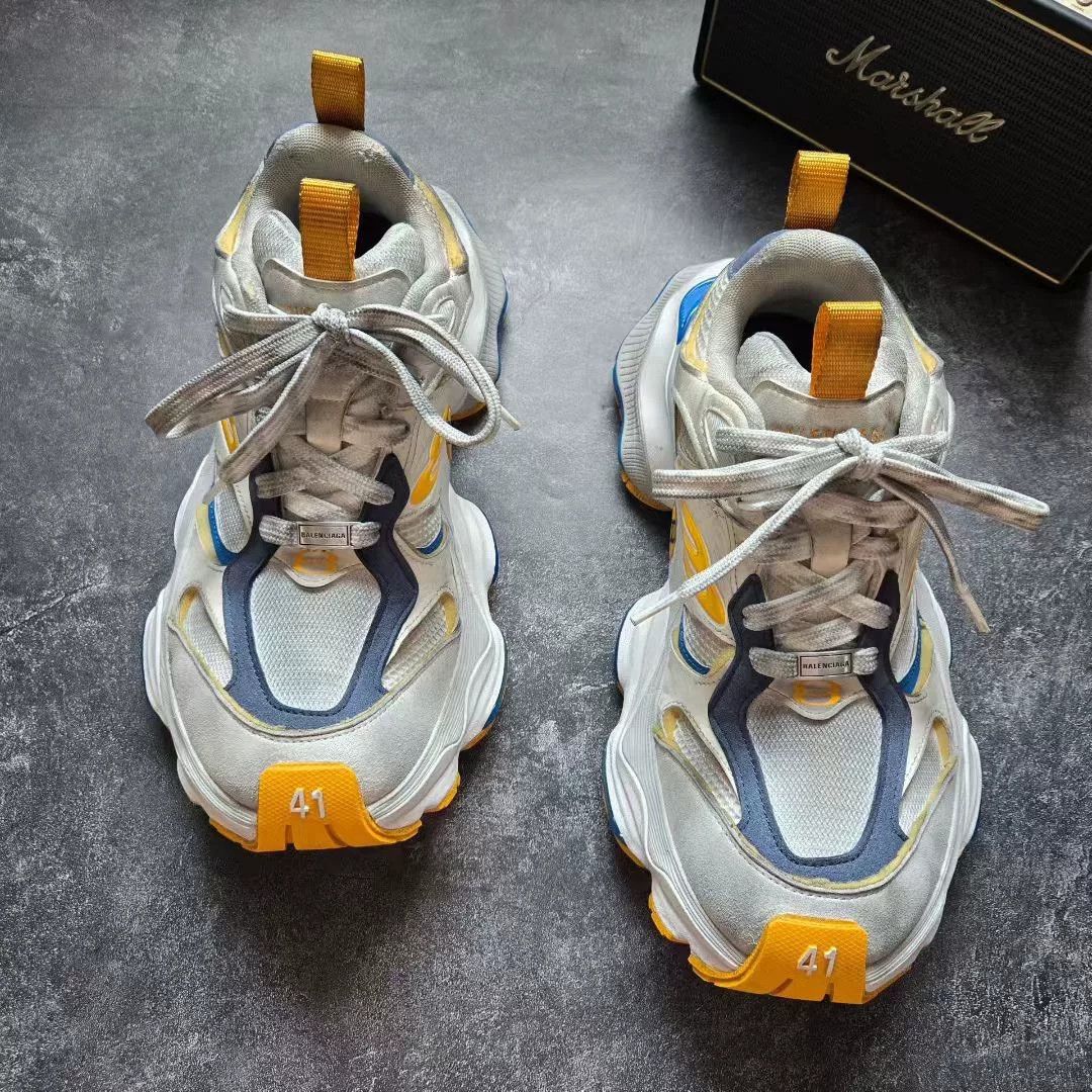 Balenciaga Balenciaga Cargo Blue Lowtop Sneakers 41 Men Size US 8.5 / EU 41-42 - 3 Thumbnail