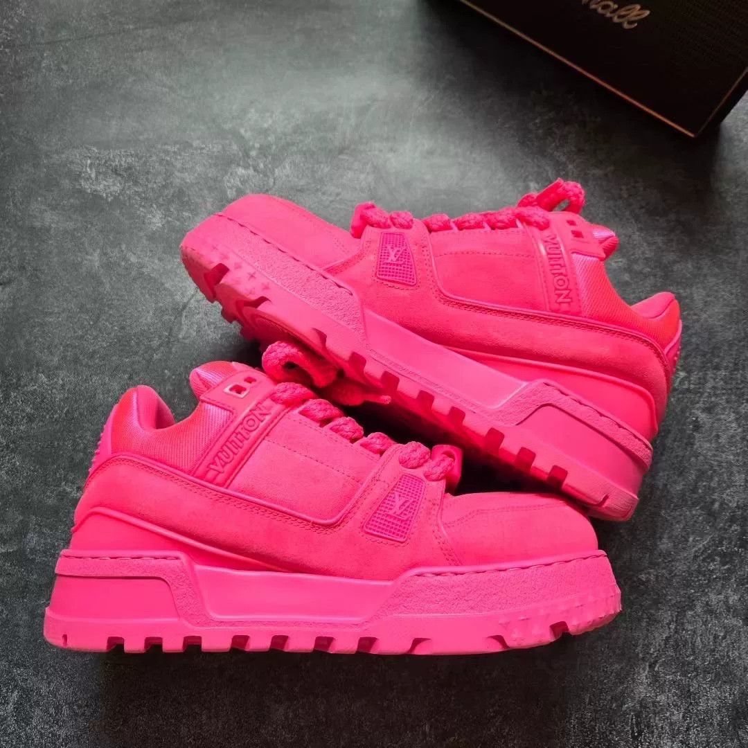 Louis Vuitton Louis Vuitton Training Pink Lowtop Sneakers 39 Women Size US 8.5 / IT 38.5 - 2 Thumbnail