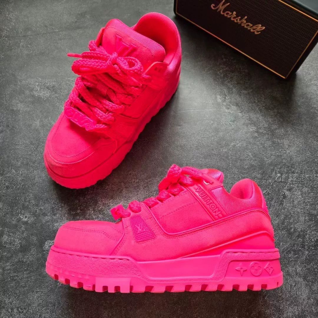 Louis Vuitton Louis Vuitton Training Pink Lowtop Sneakers 39 Women Size US 8.5 / IT 38.5 - 4 Thumbnail