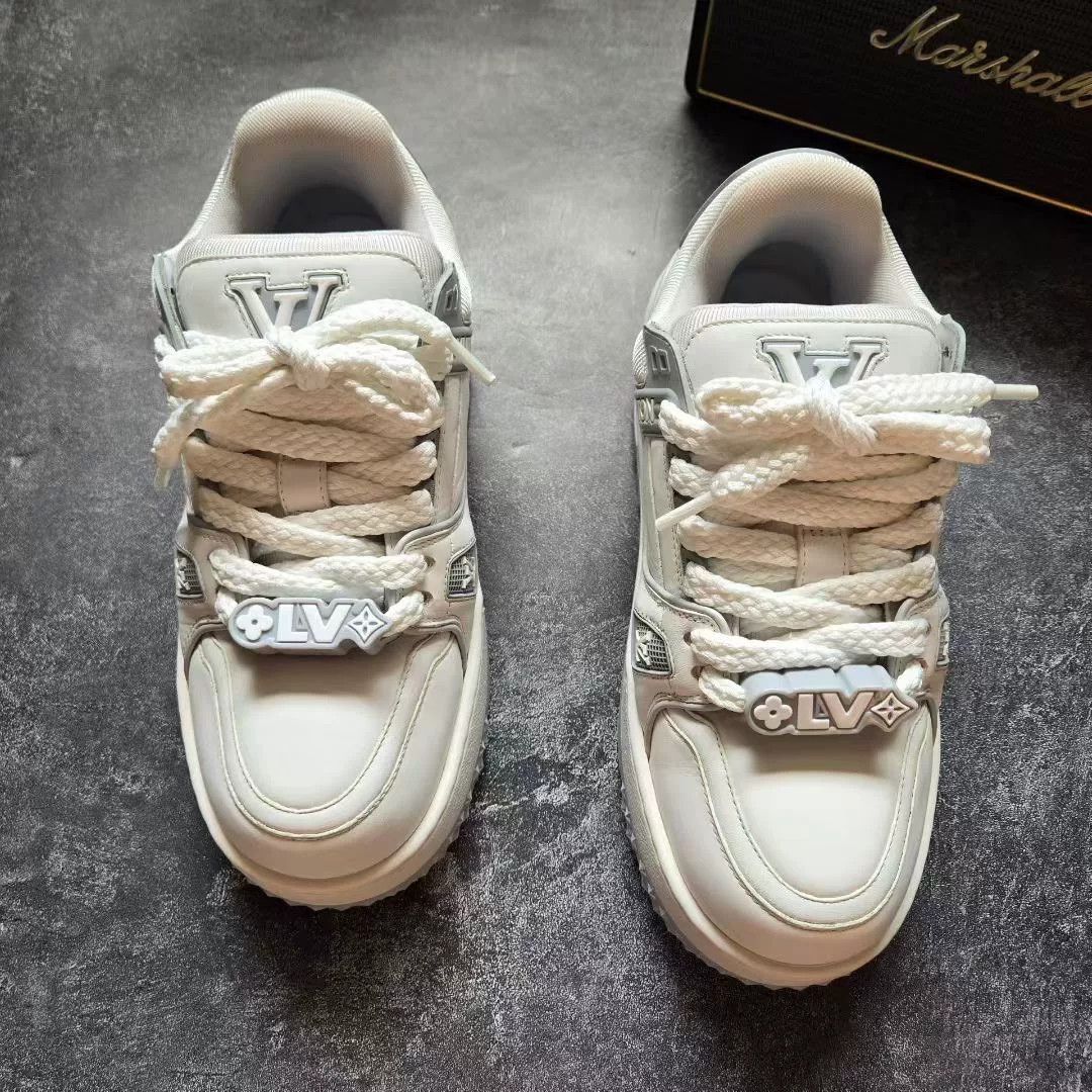 Louis Vuitton Louis Vuitton Training White Lowtop Sneakers 39 Men Size US 6.5 / EU 39-40 - 3 Thumbnail