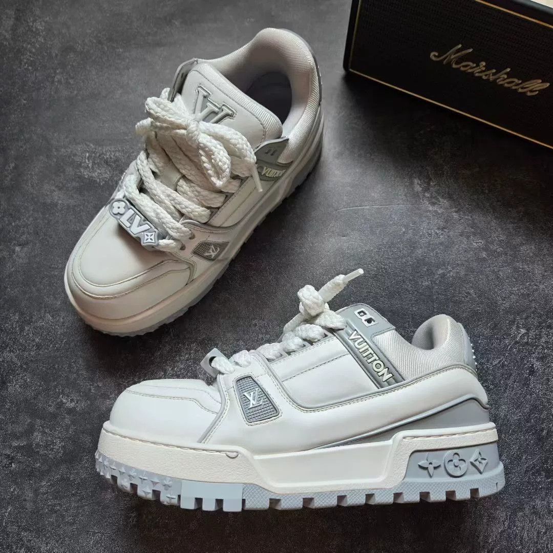 Louis Vuitton Louis Vuitton Training White Lowtop Sneakers 39 Men Size US 6.5 / EU 39-40 - 4 Thumbnail