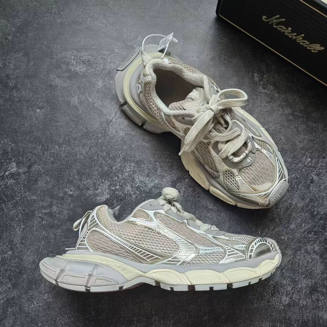 Balenciaga Balenciaga Beige Lowtop Sneakers XXXL Men Size US 10 / EU 43 - 5 Thumbnail