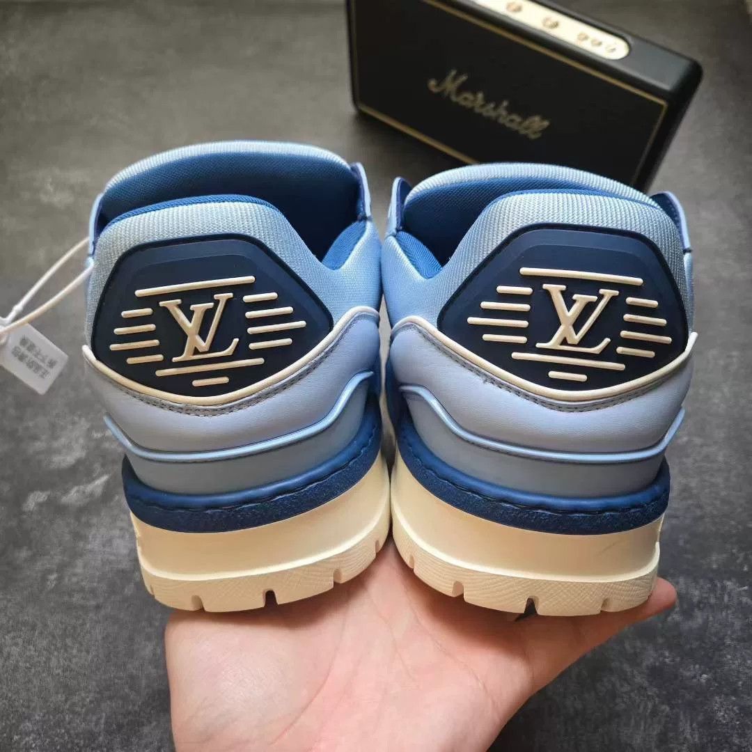Louis Vuitton Louis Vuitton Training Blue Lowtop Sneakers 42 Men Size US 9 / EU 42 - 6 Thumbnail