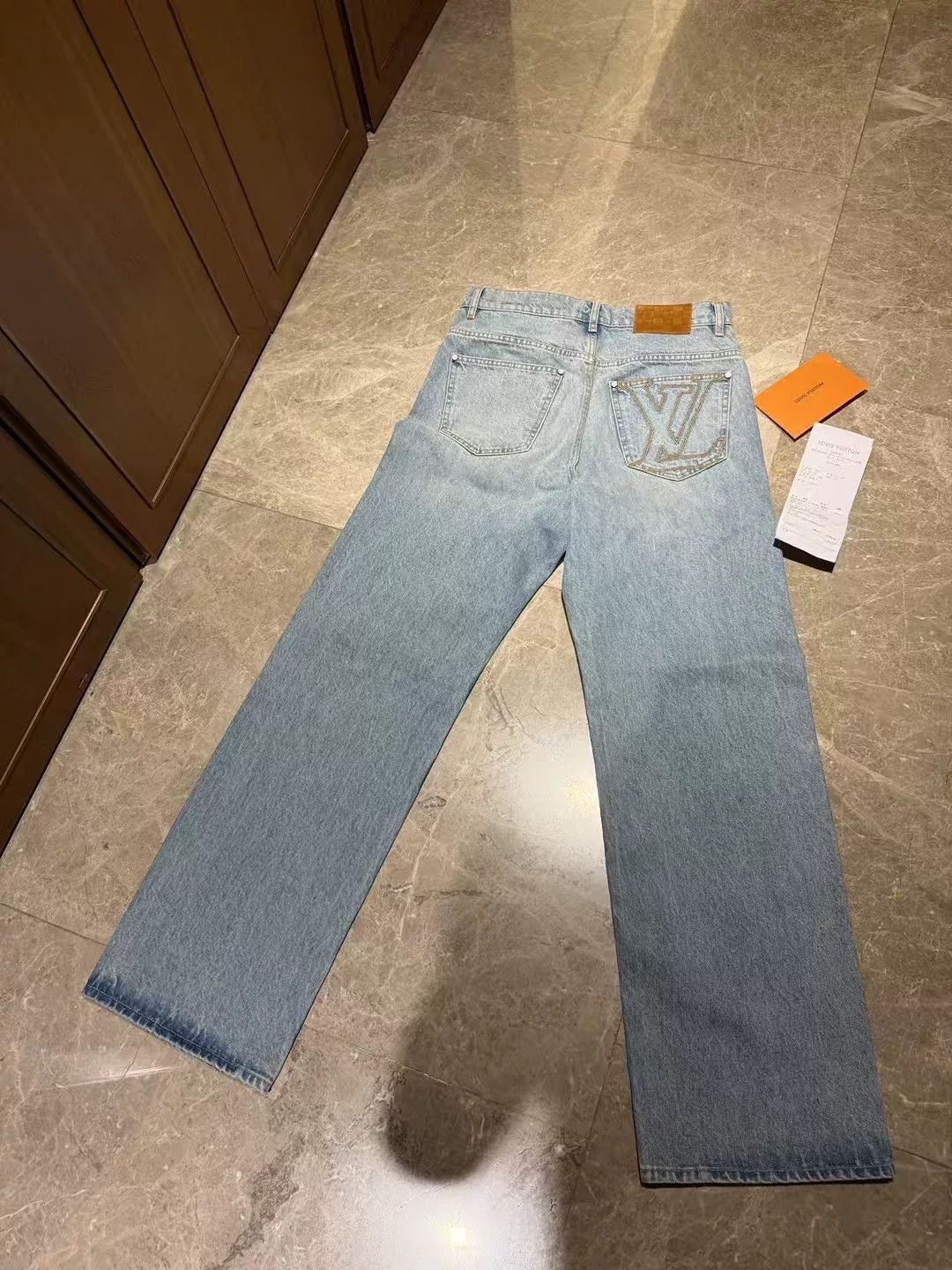 Louis Vuitton Louis Vuitton Denim Gold Denim Jeans 25 Men Size US 32 / EU 48 - 2 Thumbnail