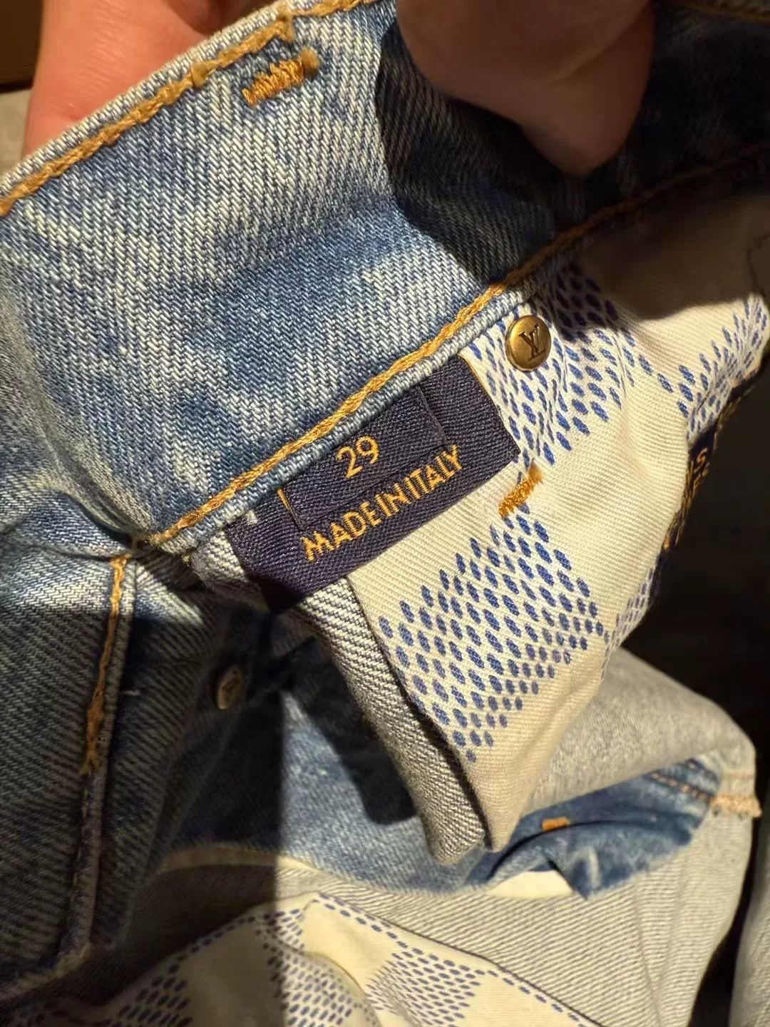 Louis Vuitton Louis Vuitton Denim Gold Denim Jeans 25 Men Size US 32 / EU 48 - 5 Thumbnail