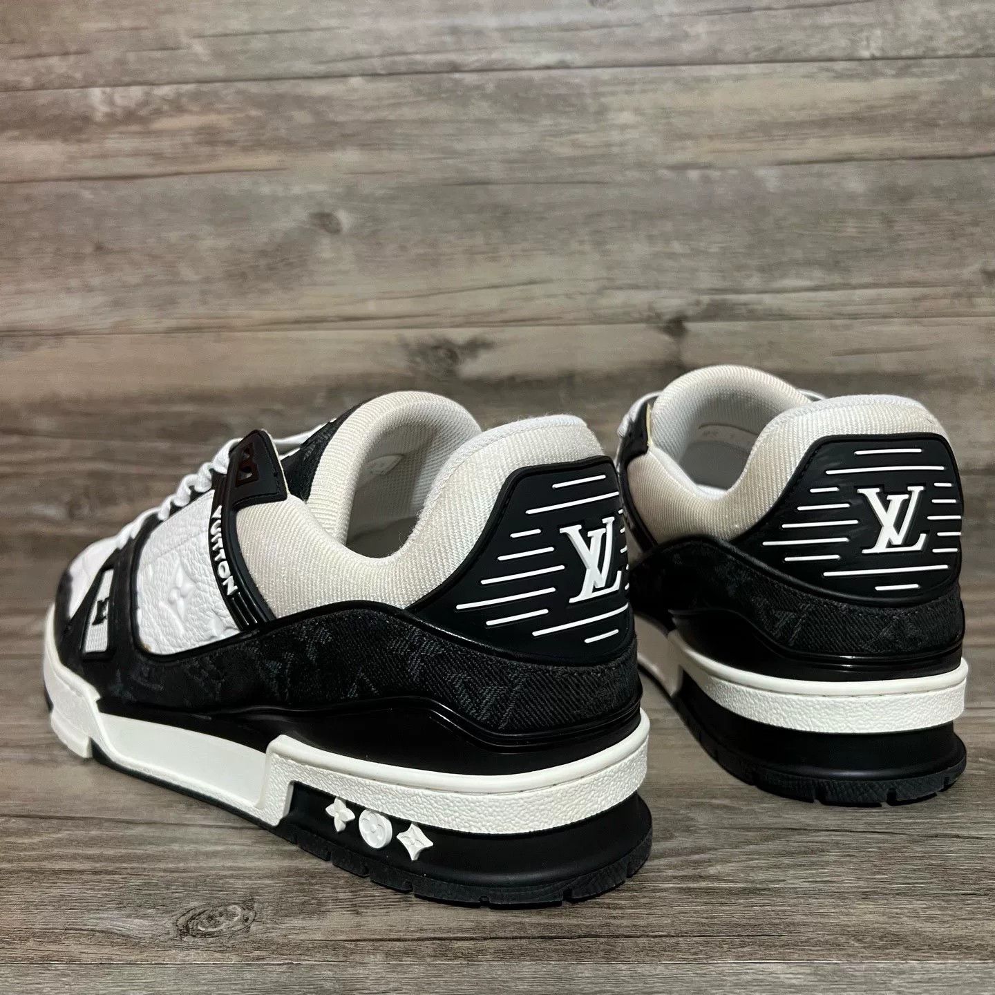 Louis Vuitton Louis Vuitton Training Denim Black Lowtop Sneakers 42 Men Size US 9 / EU 42 - 4 Thumbnail