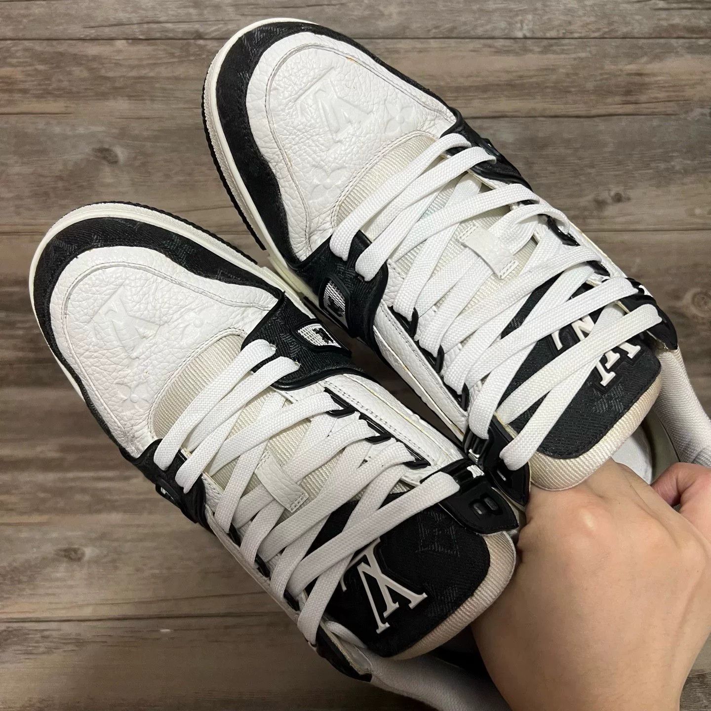 Louis Vuitton Louis Vuitton Training Denim Black Lowtop Sneakers 42 Men Size US 9 / EU 42 - 5 Thumbnail