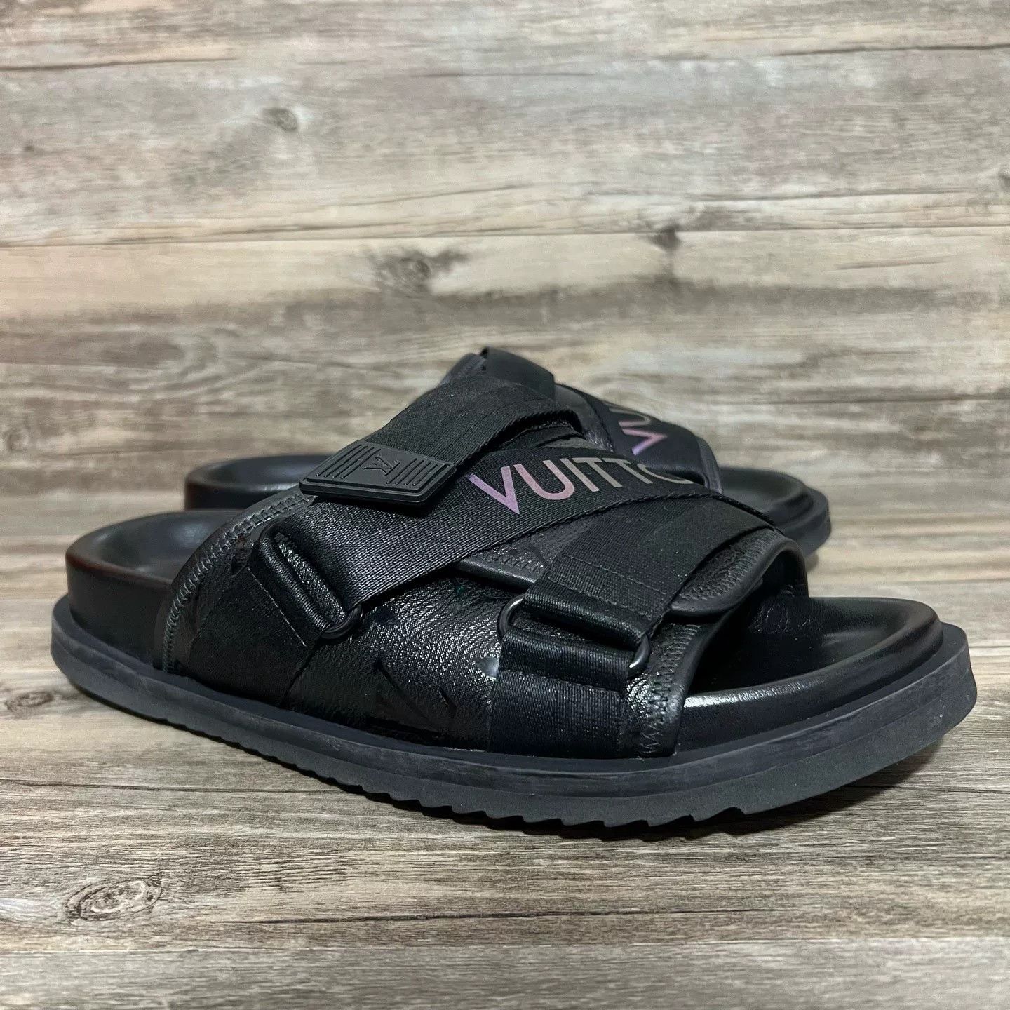 Louis Vuitton Louis Vuitton Black Sandals 41 Men Size US 8.5 / EU 41-42 - 2 Thumbnail