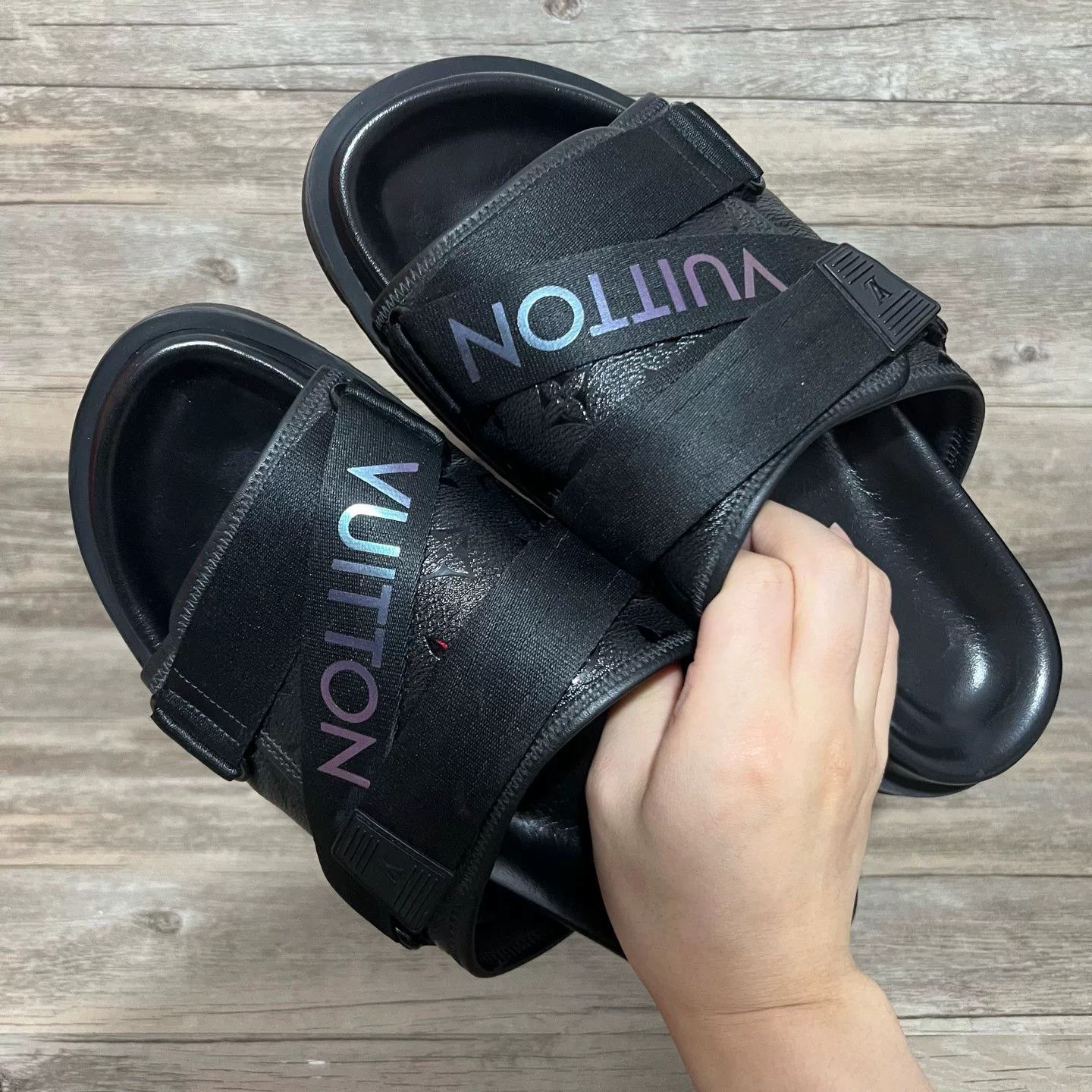 Louis Vuitton Louis Vuitton Black Sandals 41 Men Size US 8.5 / EU 41-42 - 5 Thumbnail