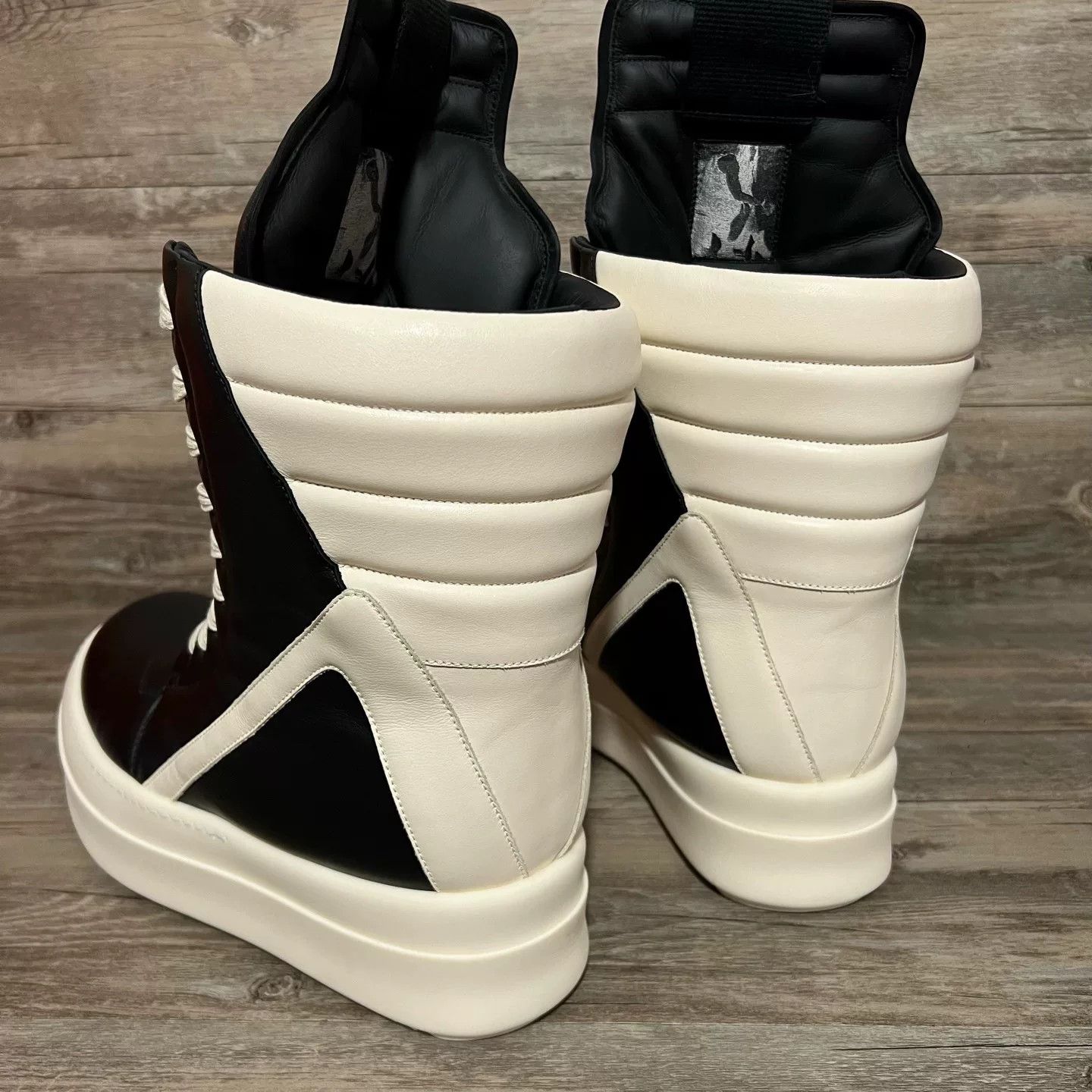 Rick Owens Rick Owens Black Hitop Sneakers 24 Men Size US 10 / EU 43 - 4 Thumbnail