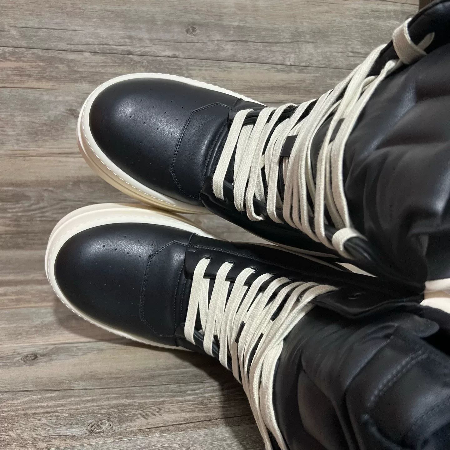 Rick Owens Rick Owens Black Hitop Sneakers 24 Men Size US 10 / EU 43 - 5 Thumbnail