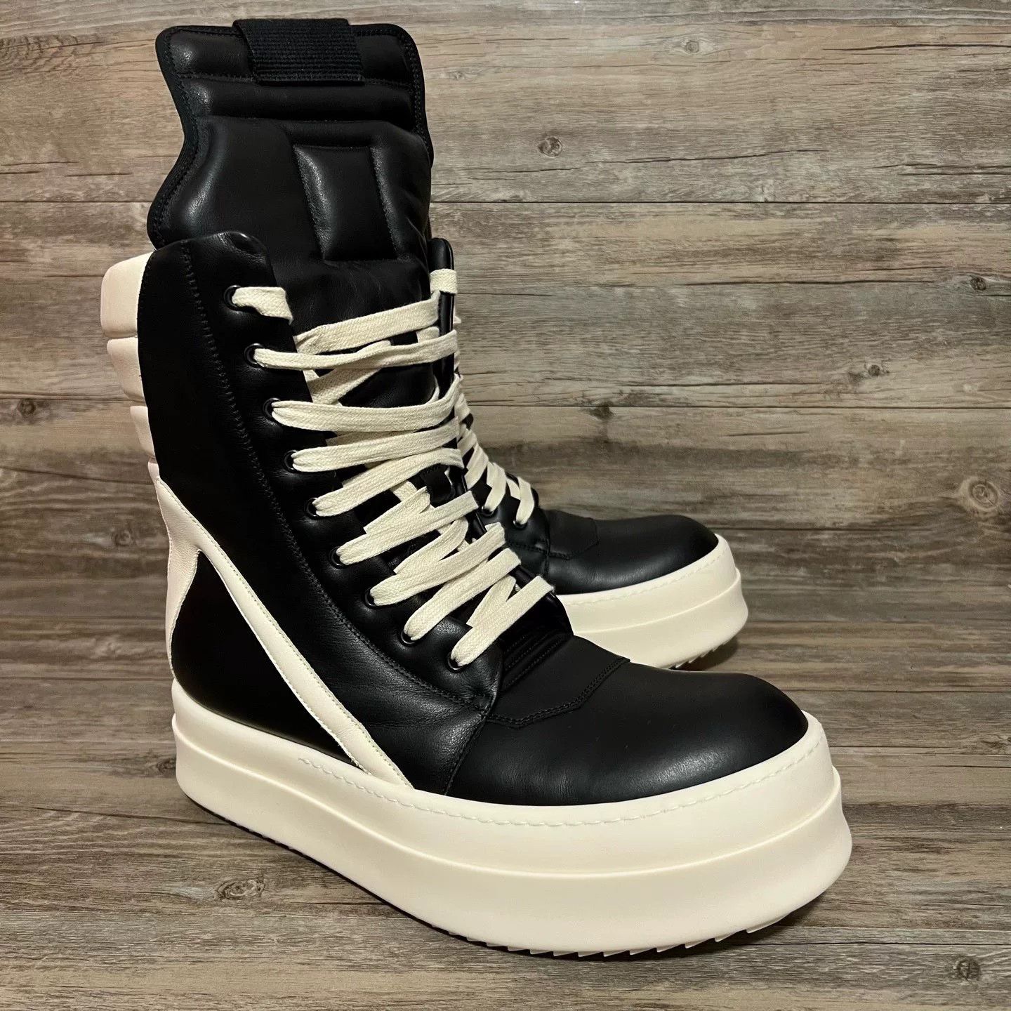 Rick Owens Rick Owens Black Hitop Sneakers 24 Men Size US 10 / EU 43 - 2 Thumbnail