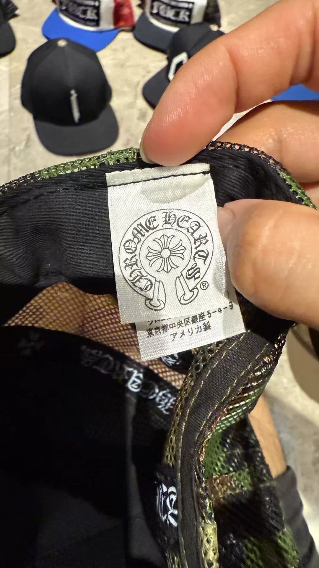 Chrome Hearts Chrome Hearts Camo Embroidered Green Hat Size ONE SIZE - 5 Thumbnail