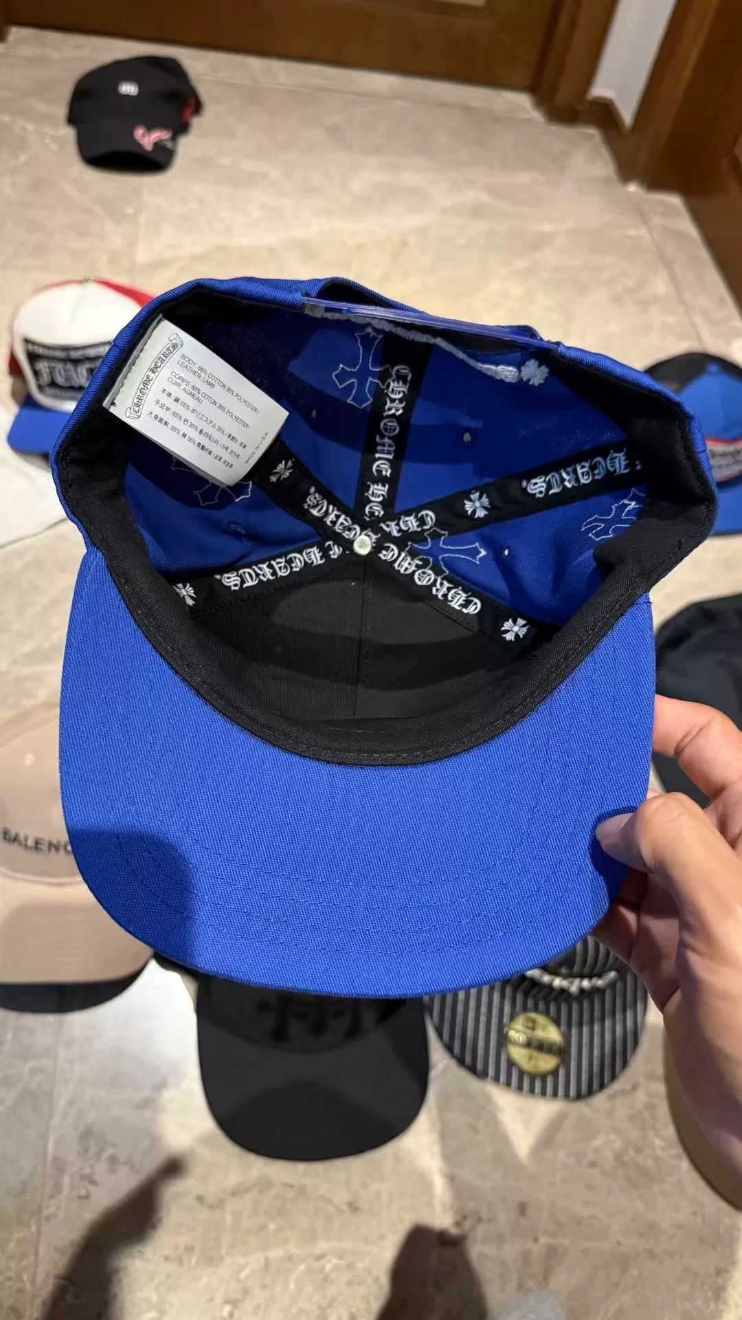 Chrome Hearts Chrome Hearts Blue Hat 41.5 Men Size ONE SIZE - 5 Thumbnail