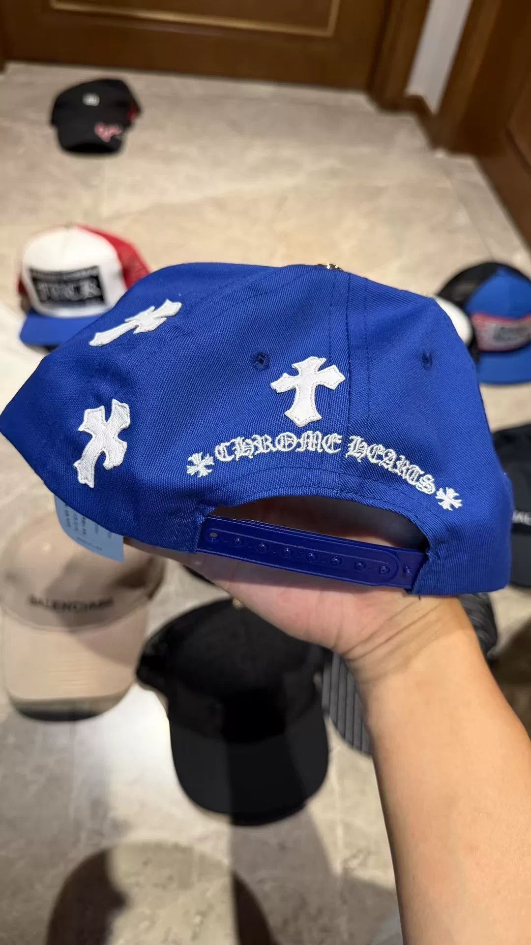 Chrome Hearts Chrome Hearts Blue Hat 41.5 Men Size ONE SIZE - 4 Thumbnail