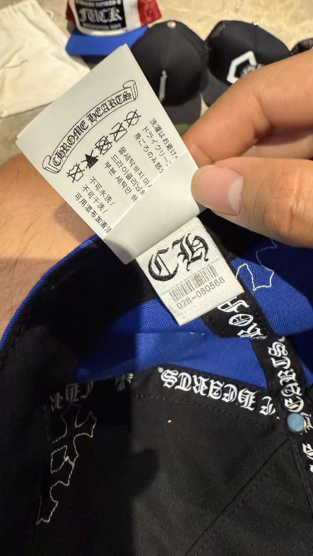 Chrome Hearts Chrome Hearts Blue Hat 41.5 Men Size ONE SIZE - 6 Thumbnail