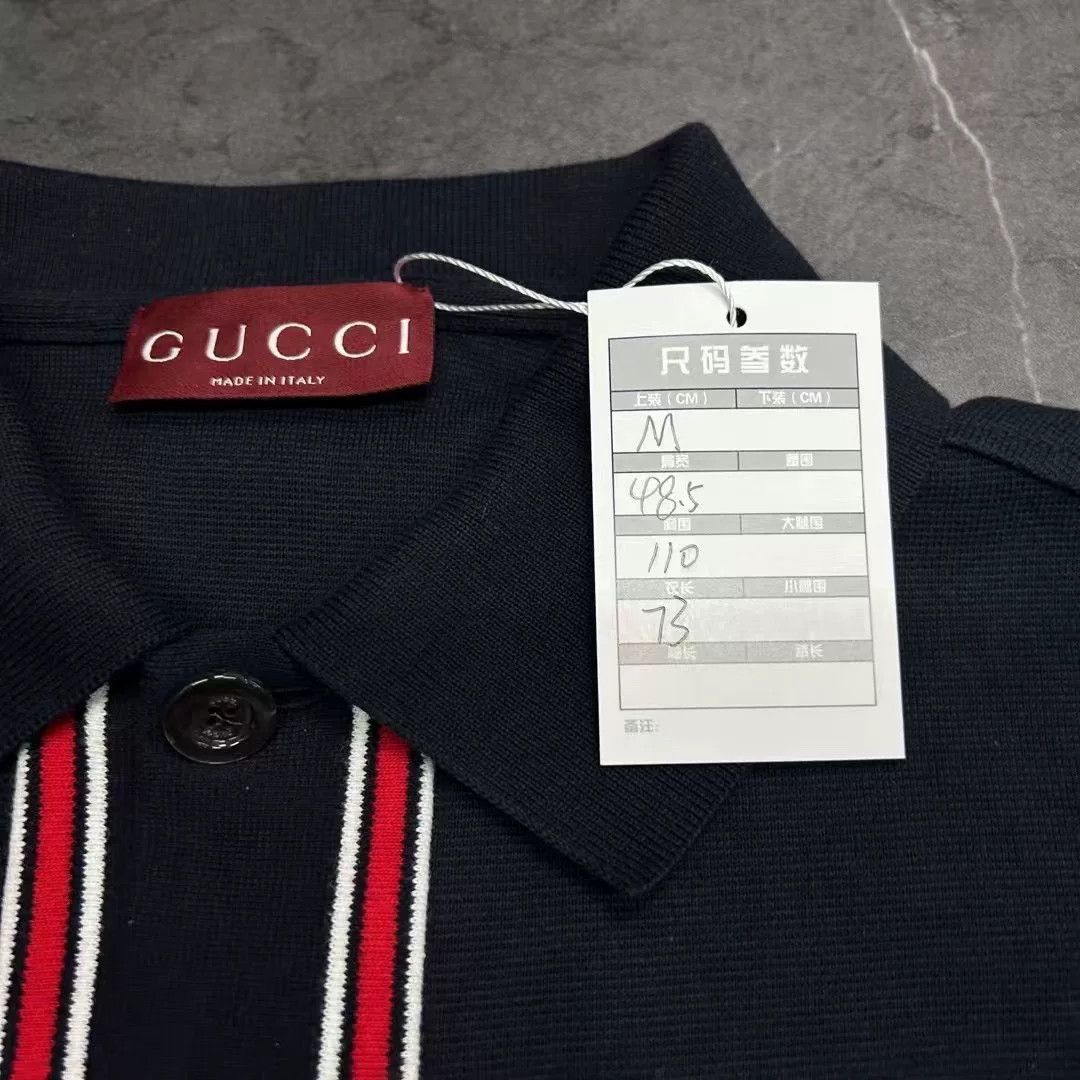 Gucci Gucci Striped Polo M Men Size US M / EU 48-50 / 2 - 6 Thumbnail