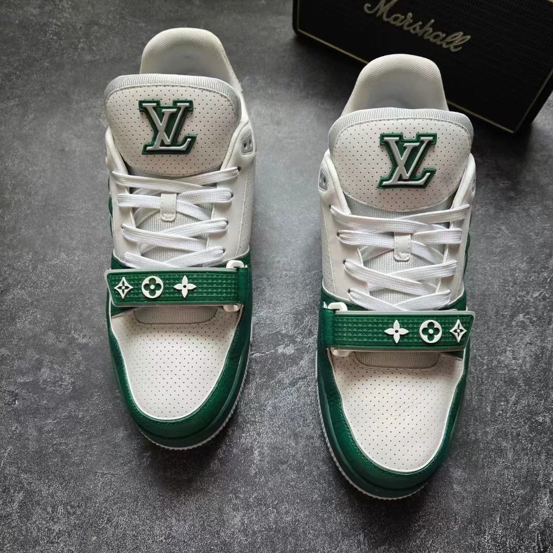 Louis Vuitton Louis Vuitton Training Green Lowtop Sneakers 42 Men Size US 9 / EU 42 - 3 Thumbnail