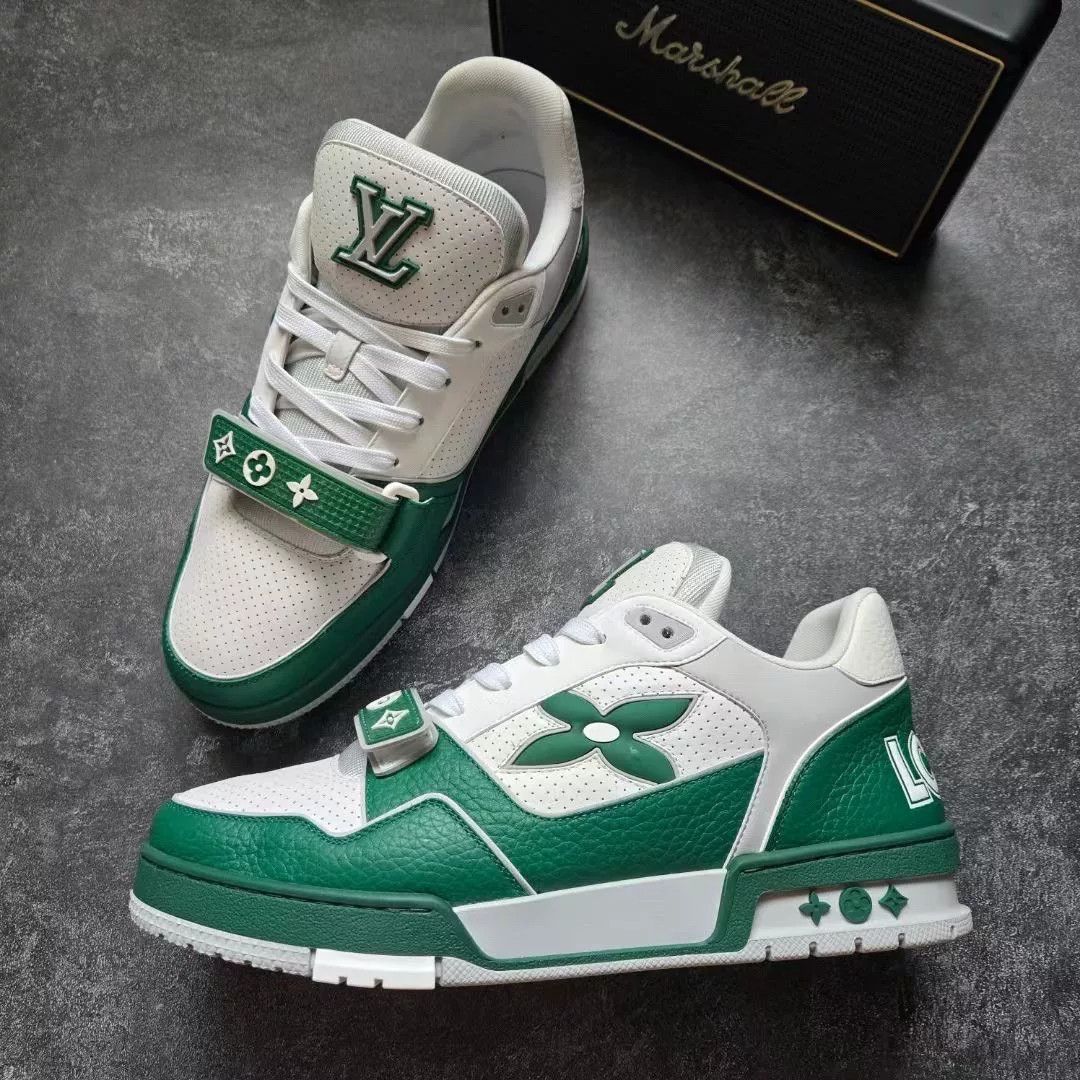 Louis Vuitton Louis Vuitton Training Green Lowtop Sneakers 42 Men Size US 9 / EU 42 - 4 Thumbnail
