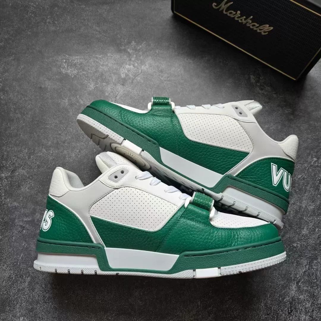 Louis Vuitton Louis Vuitton Training Green Lowtop Sneakers 42 Men Size US 9 / EU 42 - 2 Thumbnail