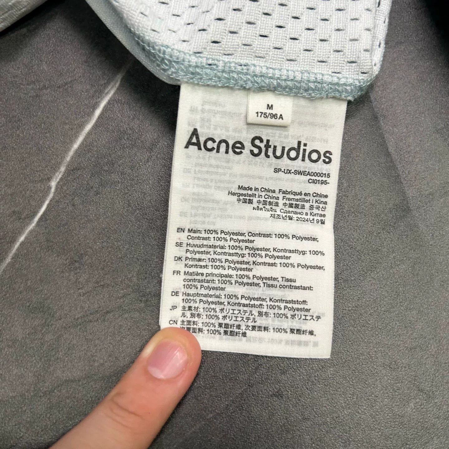 Acne Studios Acne Studios Collab Blue Hoodie M Men Size US M / EU 48-50 / 2 - 8 Thumbnail