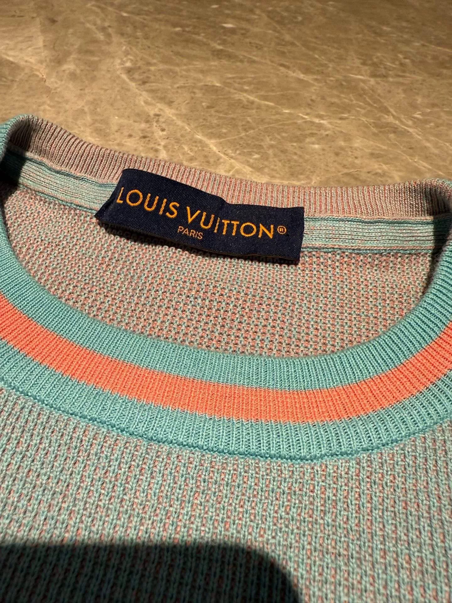 Louis Vuitton Louis Vuitton Blue T-Shirt XS Women Size XS / US 0-2 / IT 36-38 - 3 Thumbnail