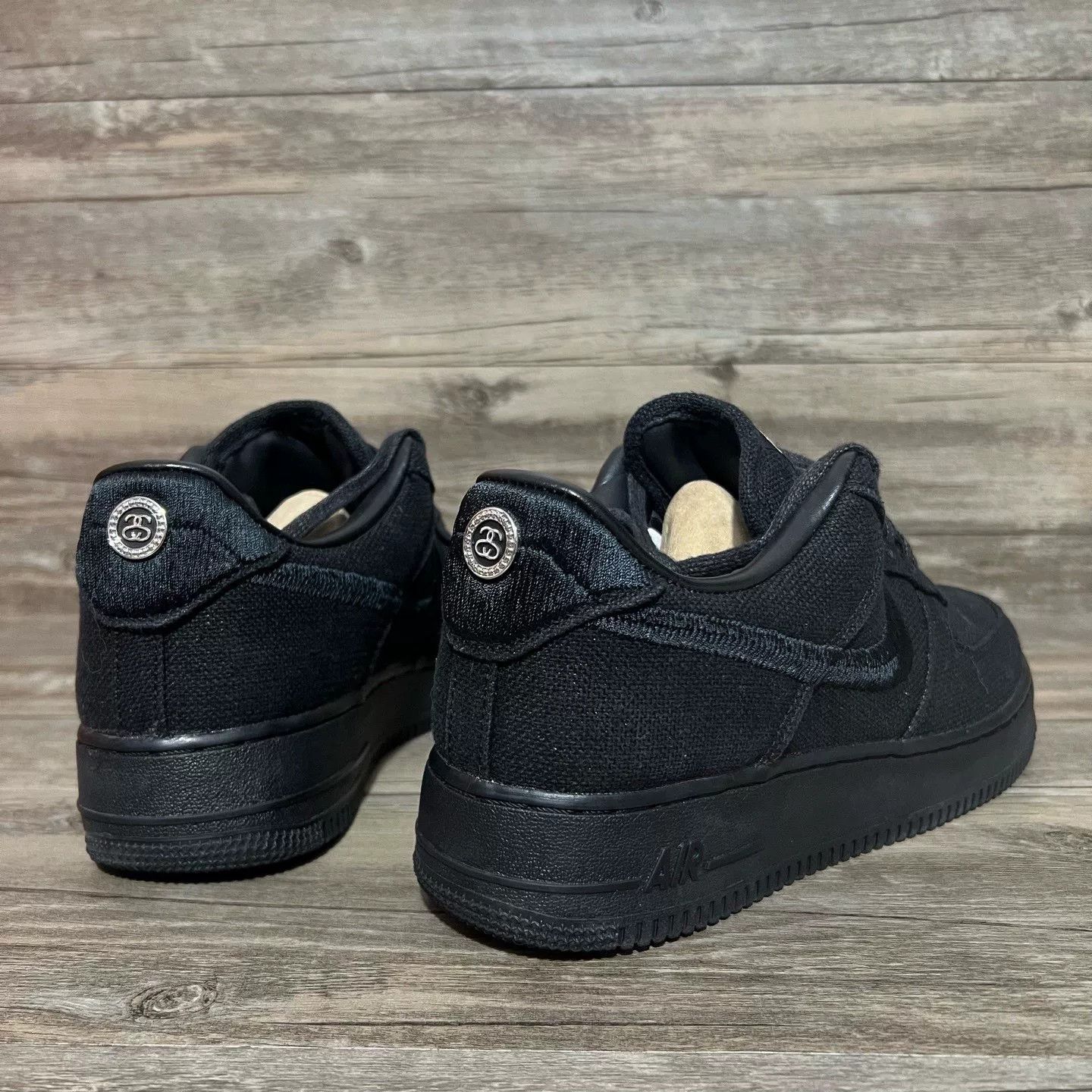 Stussy Stussy AF1 Black Lowtop Sneakers 42 Men Size US 9 / EU 42 - 3 Thumbnail
