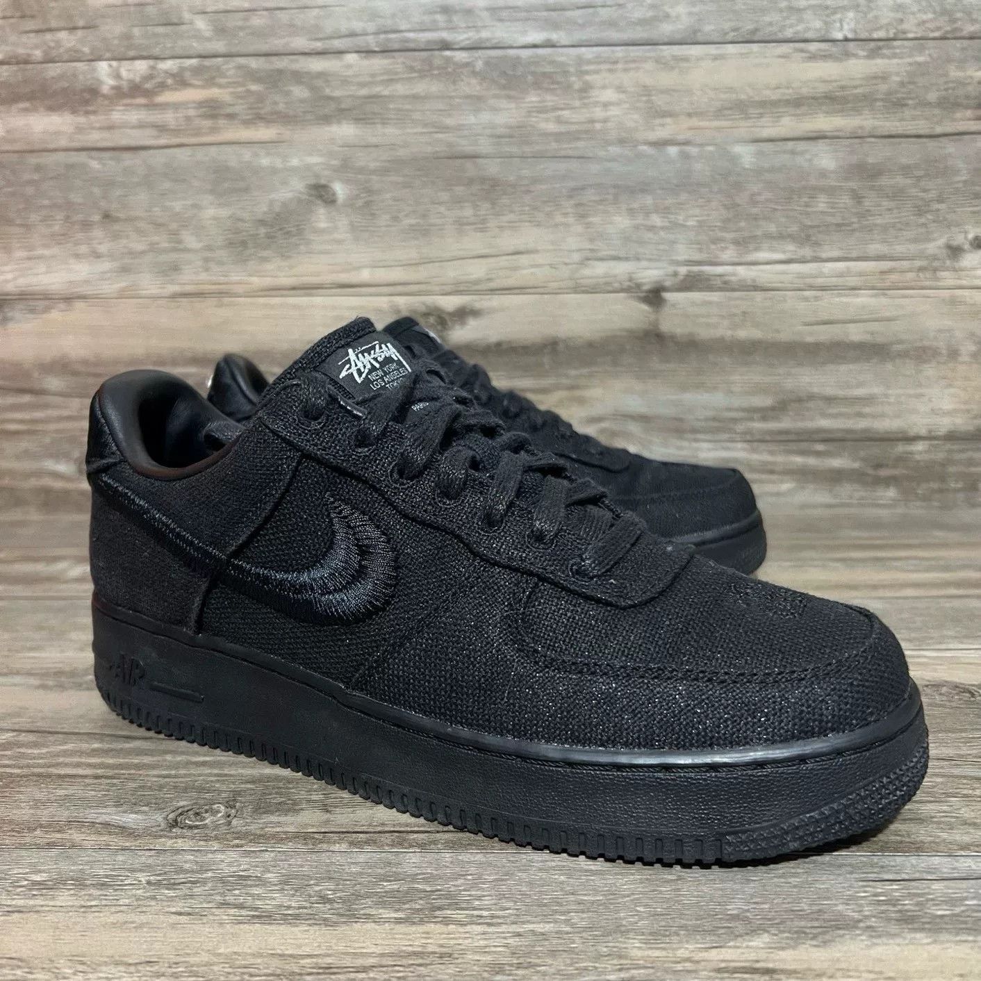 Stussy Stussy AF1 Black Lowtop Sneakers 42 Men Size US 9 / EU 42 - 2 Thumbnail