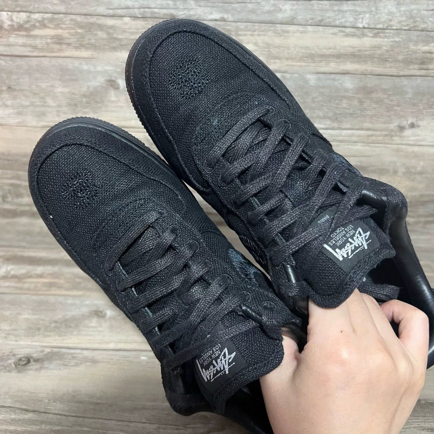 Stussy Stussy AF1 Black Lowtop Sneakers 42 Men Size US 9 / EU 42 - 5 Thumbnail