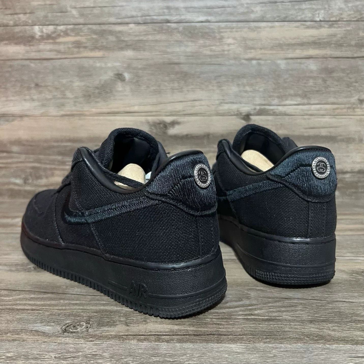 Stussy Stussy AF1 Black Lowtop Sneakers 42 Men Size US 9 / EU 42 - 4 Thumbnail