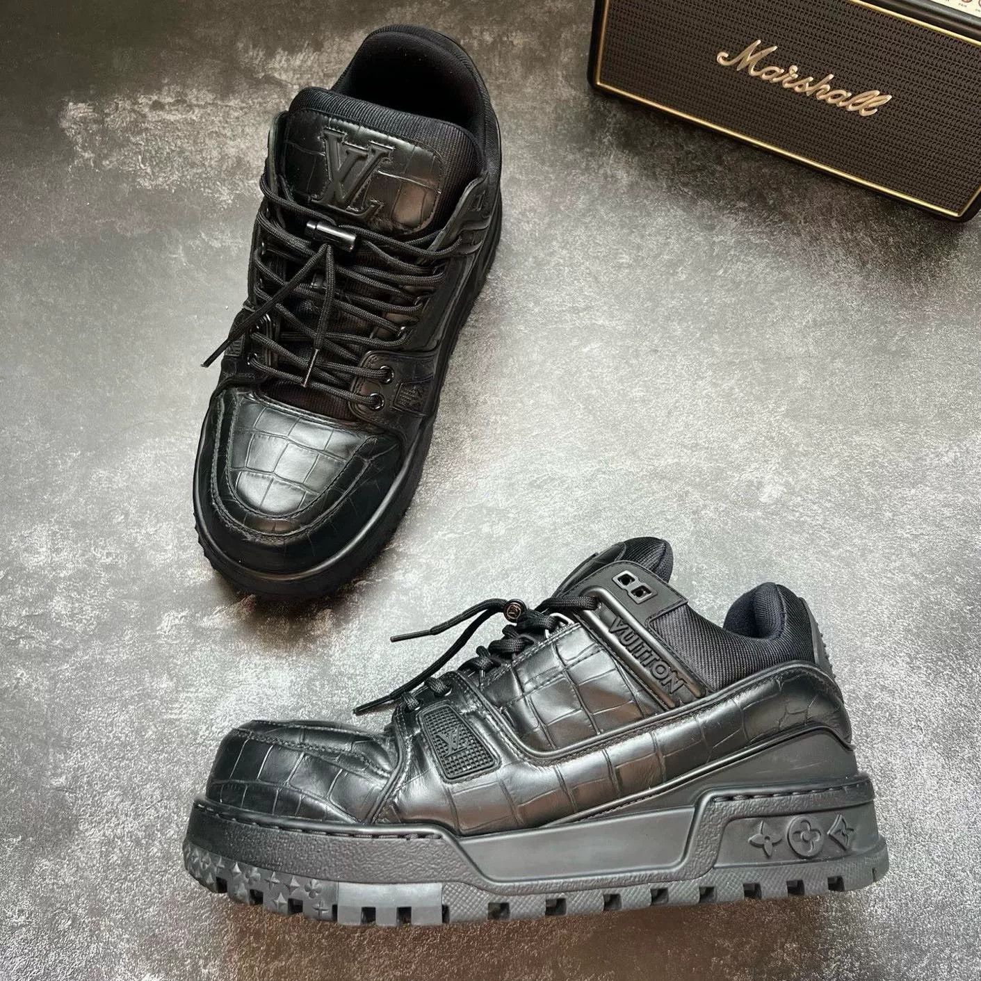 Louis Vuitton Louis Vuitton Training Black Lowtop Sneakers 42 Men Size US 9 / EU 42 - 4 Thumbnail