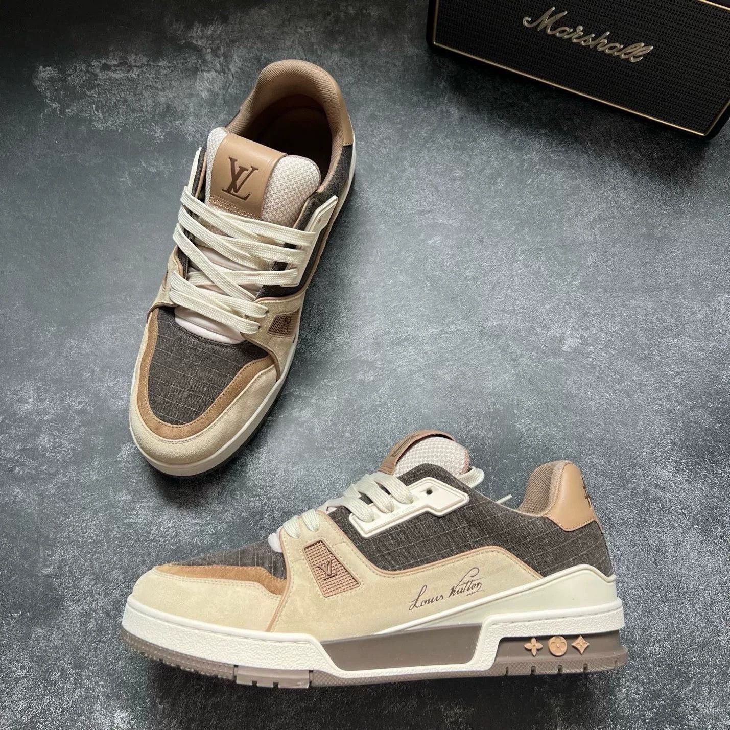 Louis Vuitton Louis Vuitton Training Brown Lowtop Sneakers 9.5 Men Size US 9.5 / EU 42-43 - 5 Thumbnail
