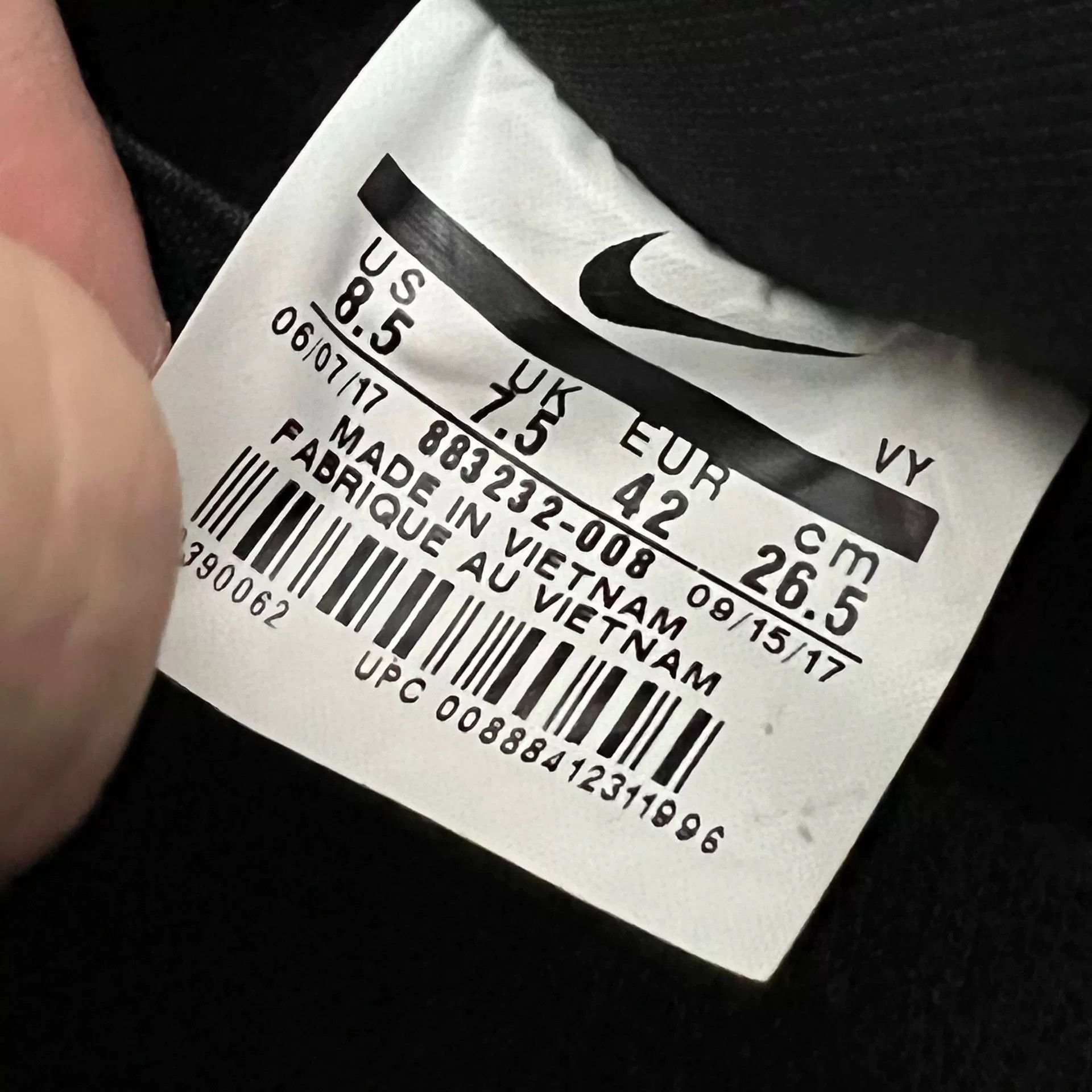 Nike Nike DUNK Black Lowtop Sneakers 42 Men Size US 9 / EU 42 - 8 Thumbnail