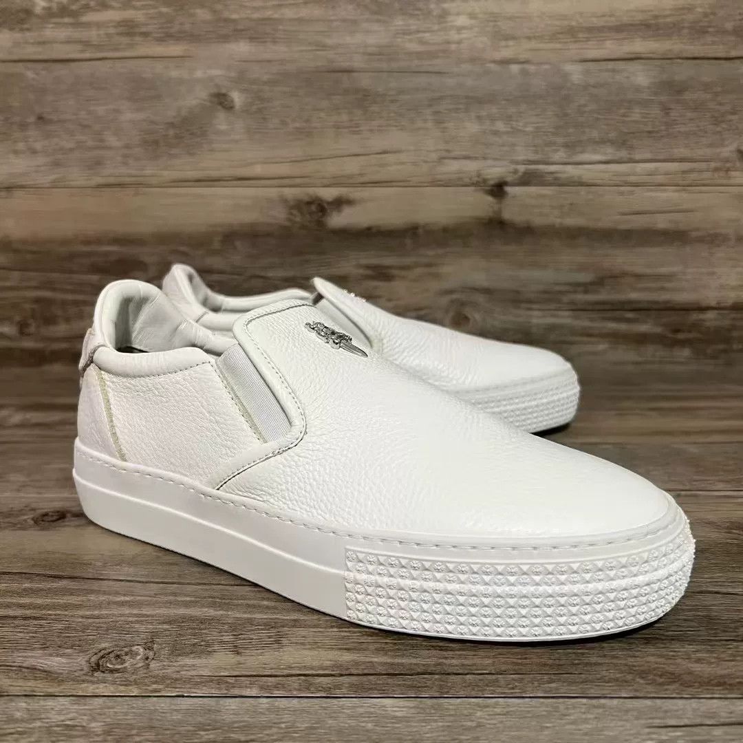 Chrome Hearts Chrome Hearts White Lowtop Sneakers 37 Women Size US 6.5 / IT 36.5 - 2 Thumbnail