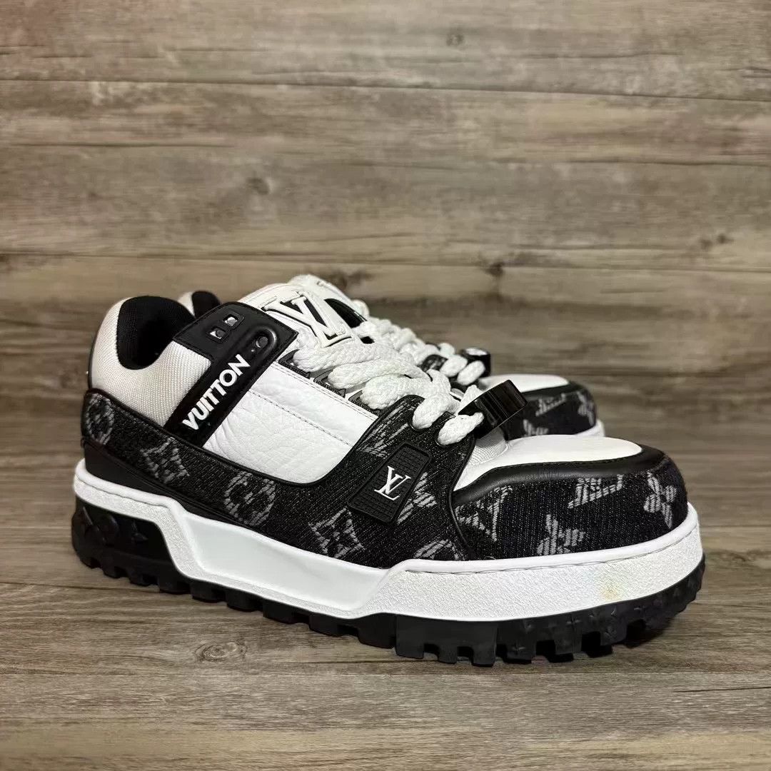 Louis Vuitton Louis Vuitton Training Denim Black Lowtop Sneakers 41 Men Size US 8.5 / EU 41-42 - 2 Thumbnail