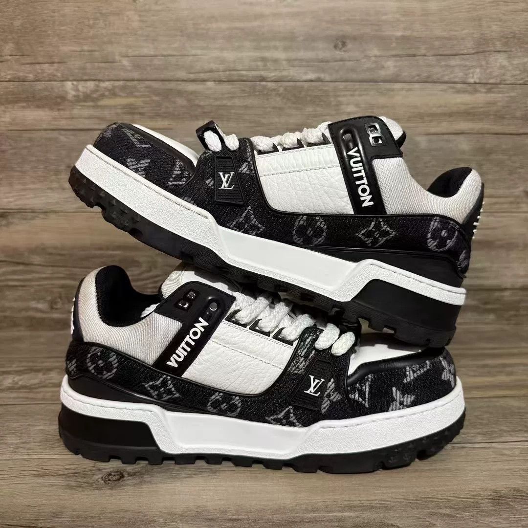 Louis Vuitton Louis Vuitton Training Denim Black Lowtop Sneakers 41 Men Size US 8.5 / EU 41-42 - 6 Thumbnail