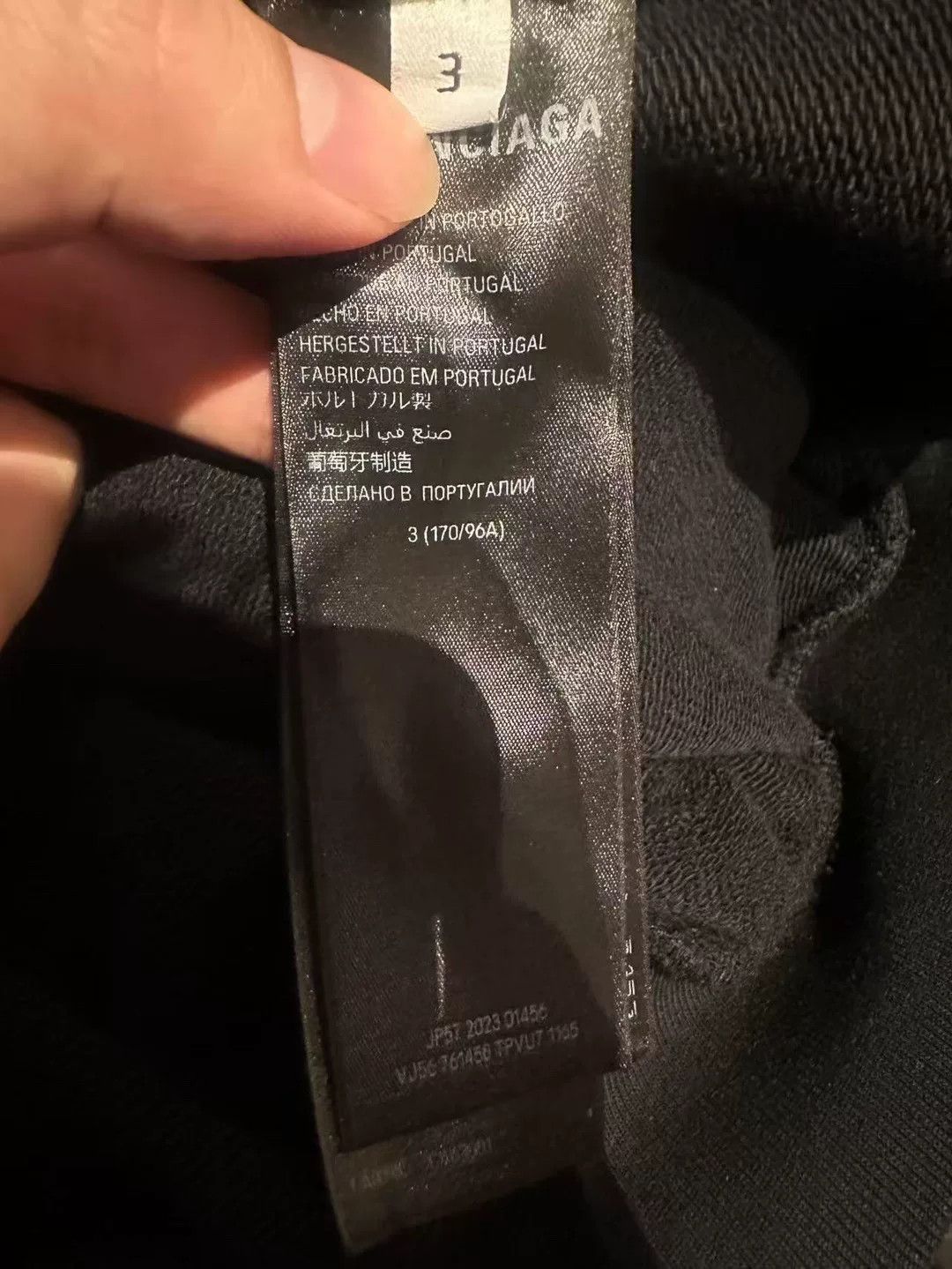 Balenciaga Balenciaga Black Hoodie 24 Men Size US XS / EU 42 / 0 - 7 Thumbnail